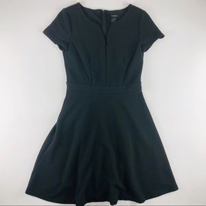 Ann Taylor Short Sleeve V-Neck Ribbed Dress Size 0